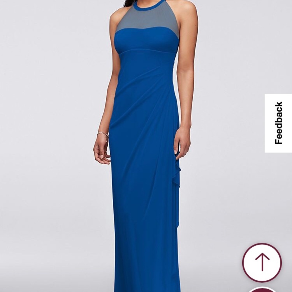 David’s Bridal size 10 blue dress